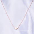 Exquisite Mother's Day Gift Ideas 18K Rose Gold Plating Charm Heart Pendant Necklace